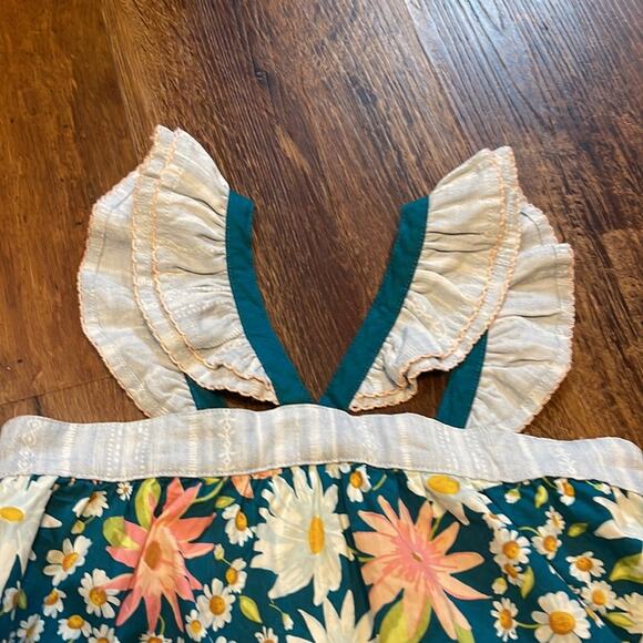 Matilda Jane Green Floral Print Tank Youth Girls Size 8 - Picture 5 of 6